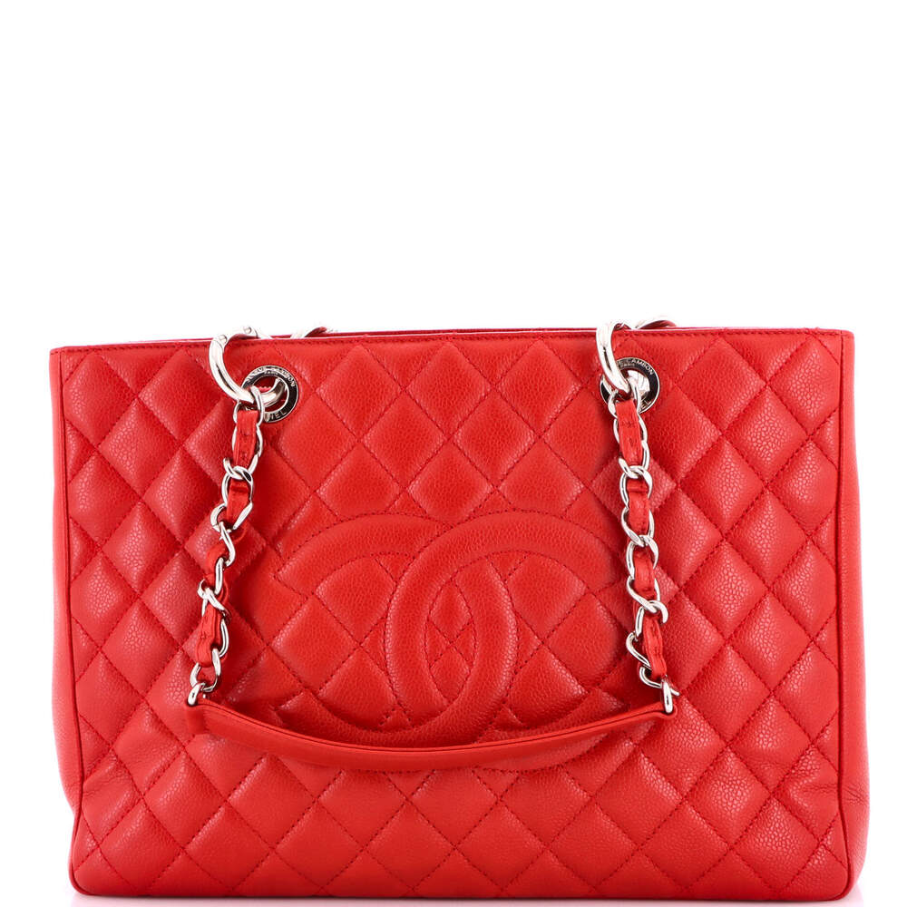 Chanel Grand Shopping Tote Quilted Caviar